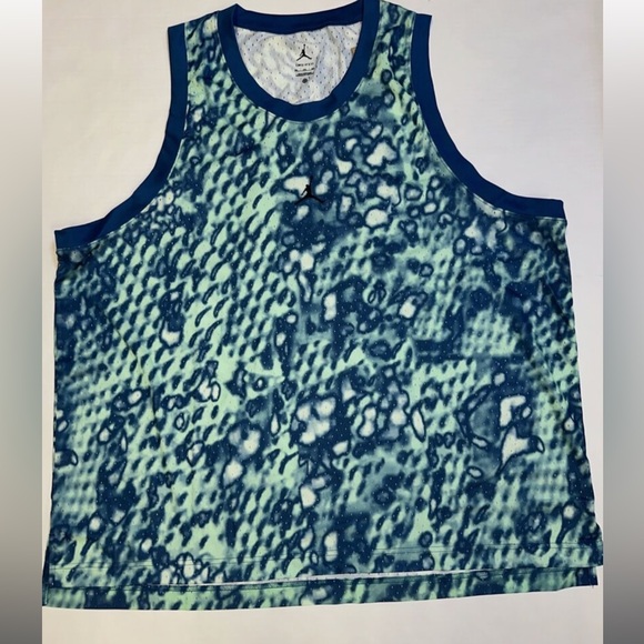 Jordan Other - NEW NIKE JORDAN SPORT DRI-FIT MESH JERSEY TANK MINT FOAM FN5854-353 SZ 3XL